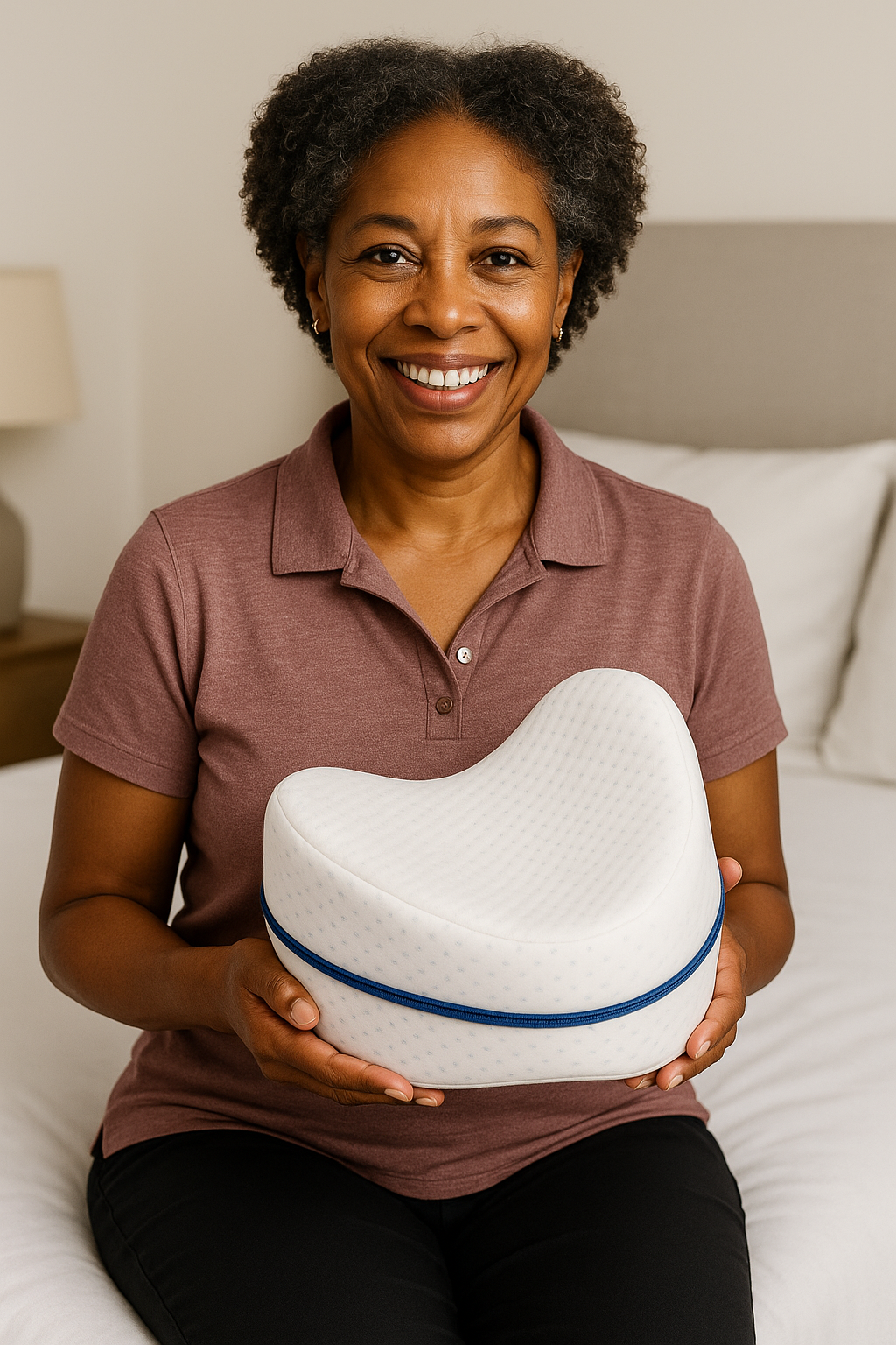 Knee Pillow- For Side Sleepers & Pain Relief