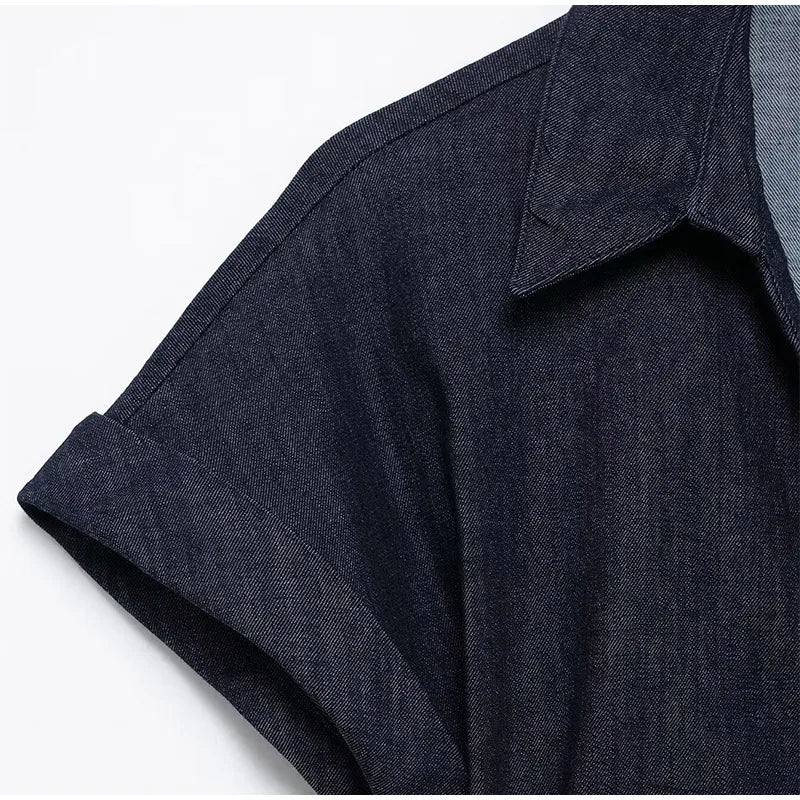 Lunara Sculpt Denim Dress