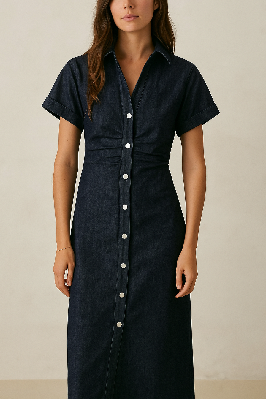 Lunara Sculpt Denim Dress
