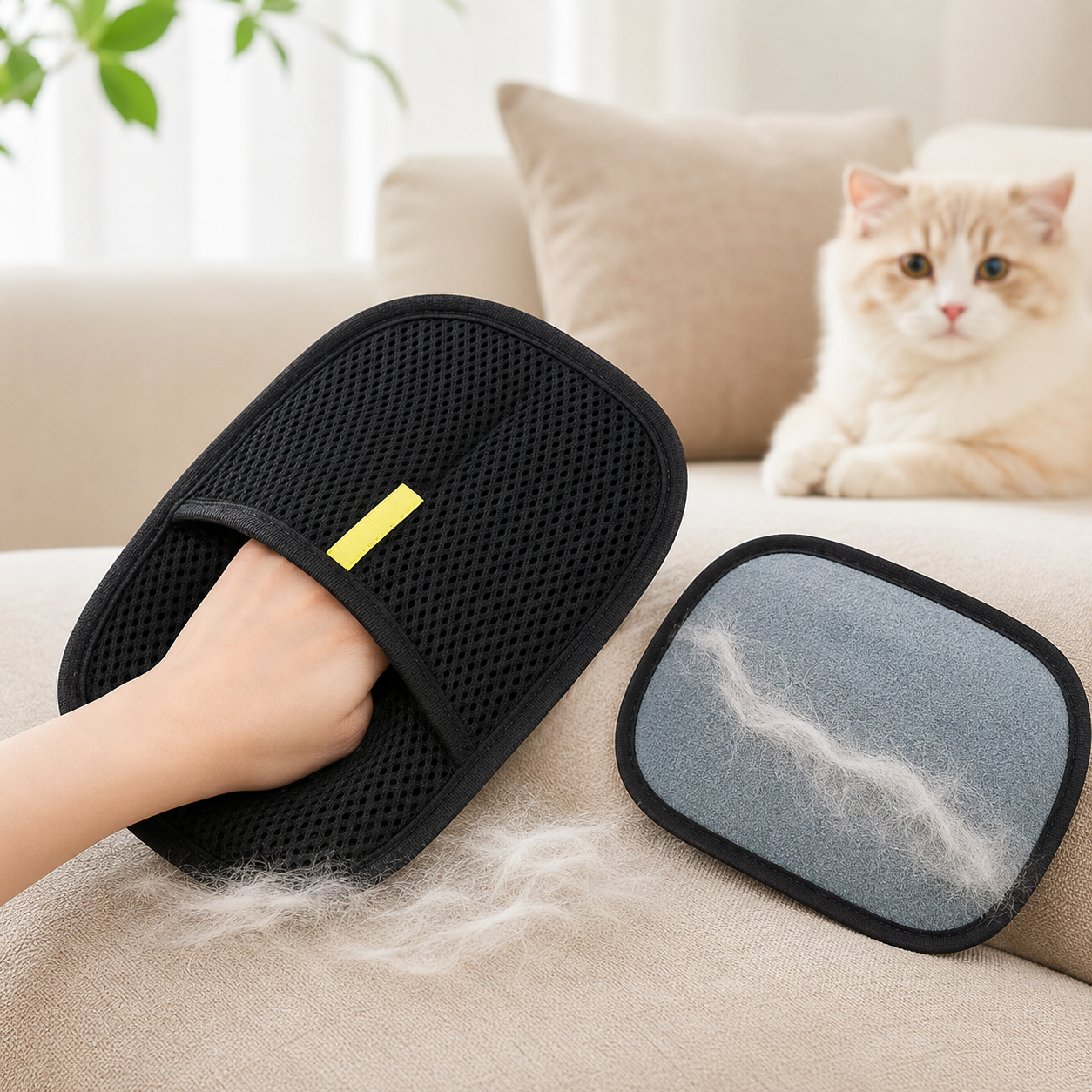 Huisdierhandschoen — Voor bank, kleding & auto