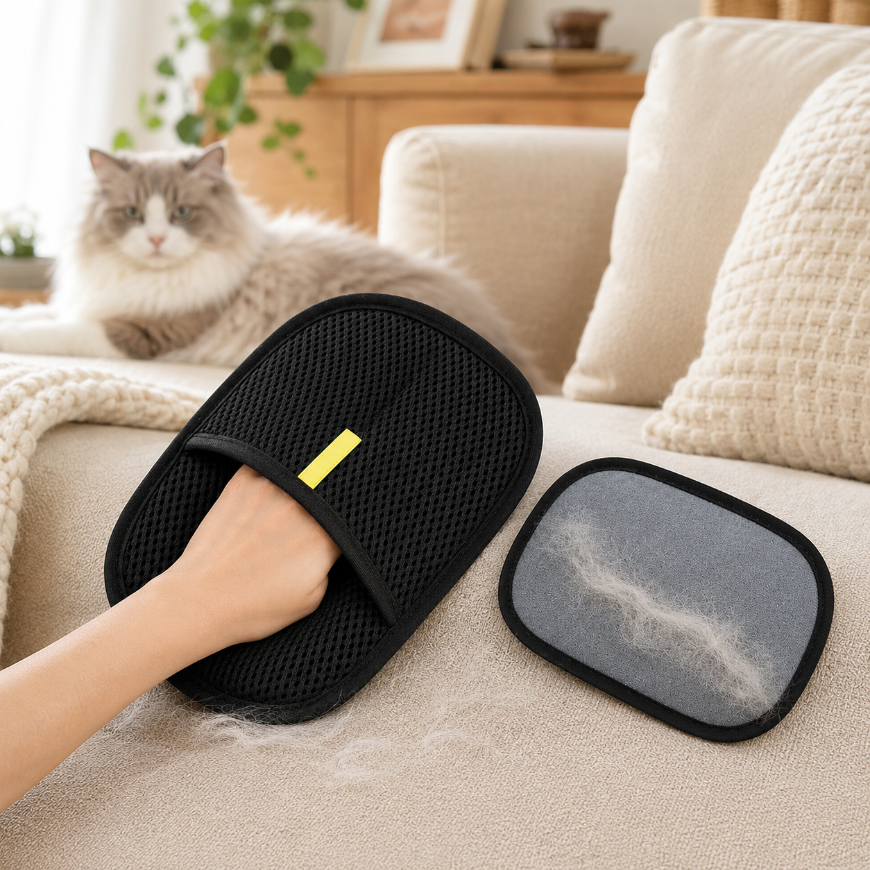 Huisdierhandschoen — Voor bank, kleding & auto