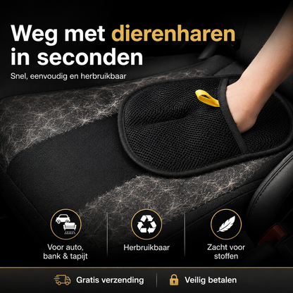 Huisdierhandschoen — Voor bank, kleding & auto