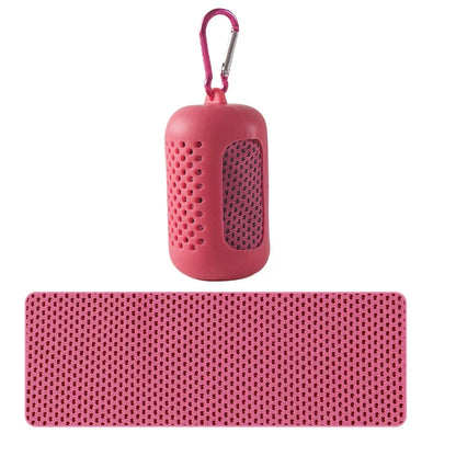 Toalha de resfriamento respirável toalha fria esportes com caixa de armazenamento toalha de yoga toalha de ginásio para atividades internas e externas