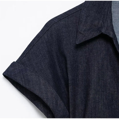 Lunara Sculpt Denim Dress